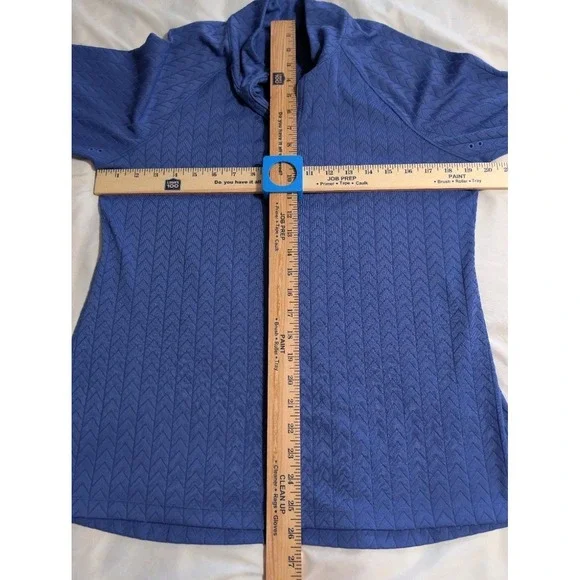 Lucy Athletic Jacket Womens L Blue Full Zip Yoga Running Lightweight Pockets - Picture 5 of 9